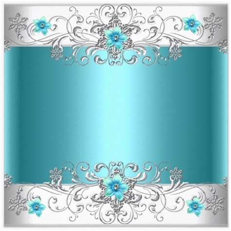 teal flowers silver uploaded by lynn white fony pinterest