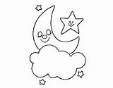 Dibujo Lua Colorir Estrella Estrelas Lune Lunas Stelle Lluna Stampare Desenhos Estrelles Coloringcrew Coloriages Dibuix Dibuixos Acolore Cdn5 Oras Stampae sketch template