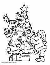 Coloring Pages Christmas Tree Lesen Weihnachtsbaum Print sketch template