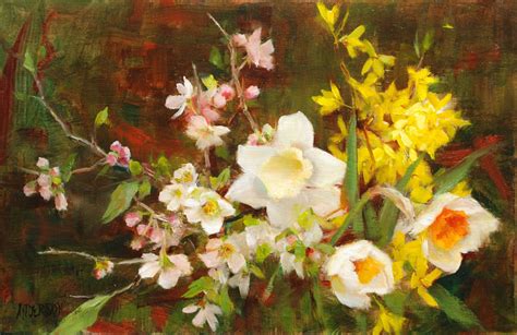 Kathy Anderson Spring With Apple Blossoms Scottsdale Artists School
