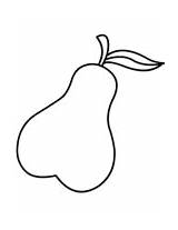 Coloring Pear Pears Pages sketch template