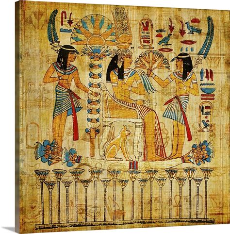 Egyptian Papyrus Wall Art Canvas Prints Framed Prints
