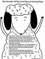 Sheep Lost Parable Coloring Pages Printable Cake Template Bible Lesson School Sunday Church Kids House Sheet Clipart Collection Preschoolers Book sketch template
