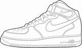 Air Max Nike Drawing Coloring Pages Getdrawings sketch template