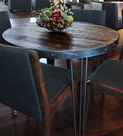 reclaimed wood  dining table modern kitchen denver  jw
