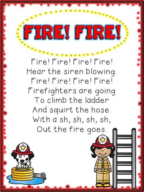 fire safety poem  kids