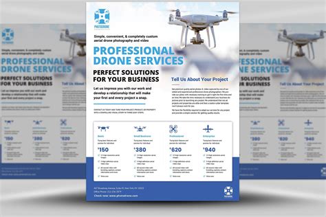 drone services flyer  selling real estate listings