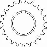 Clipart Flywheel Clip Sprocket Clipground sketch template