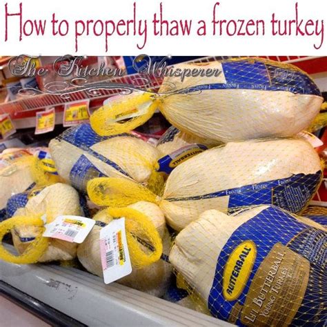 how to properly thaw a frozen turkey