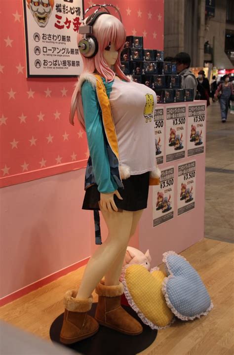 you can look at this life size super sonico anime figure but you can t