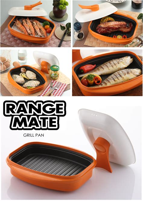 rangemate grill pan   grill saute bake  steam keeping  natural nutrients