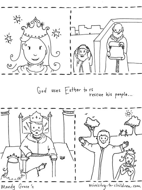 queen esther coloring pictures  kids esther queen sheets bibbia