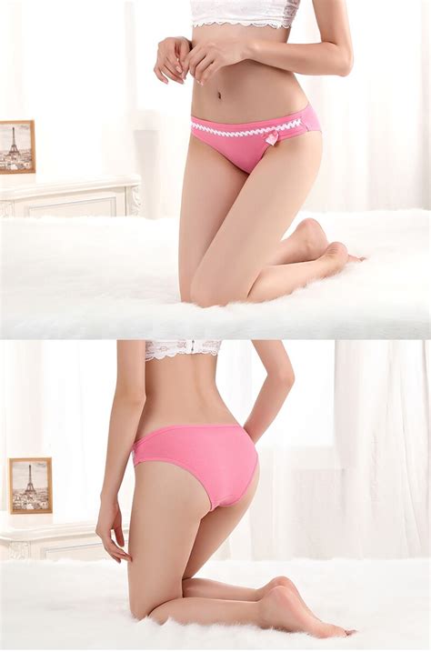 hot sale yun meng ni women cotton panties sweet girl briefs high