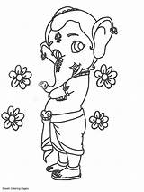 Ganesh Goddesses sketch template