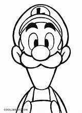 Luigi Coloring Mario Pages Face Mansion Colouring Printable Super Cool2bkids Mushroom Kids Haunted Bros Template Luigis Clipart Print Sheets Game sketch template