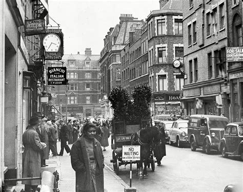 Frith Street Soho London Britain 1955 Flashbak