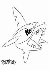 Coloring Pages Pokemon Sharpedo Printable Kids Color sketch template