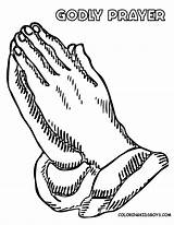 Praying Hands Coloring Printable Pages Sheet Comments Library Coloringhome sketch template