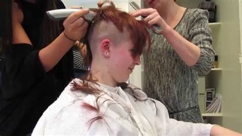 Seonaidh Shaving Her Head For Bowel Cancer Uk Youtube