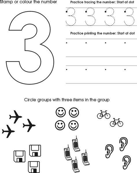 number  worksheet  preschool printable okul oencesi calisma