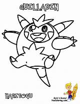 Coloring Pokemon Pages Yescoloring Quilladin Large Pokemen Printable sketch template
