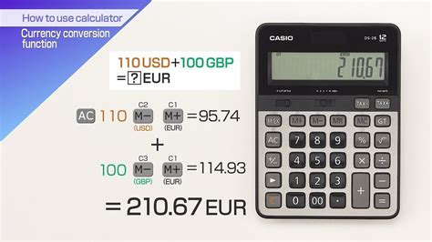 casiohow   calculator currency conversion function youtube