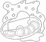 Coloring Pages Cheese Crackers Dairy sketch template