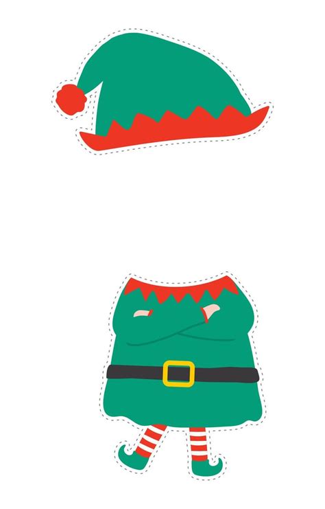 printable elf  template diy christmas gifts ornaments office