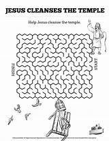 Cleanses Cleansing Maze Clears Coloring Cleansed Mazes Puzzle Vbs Giving Scripture Money Changers Luke Navigate Teacher Sharefaith sketch template