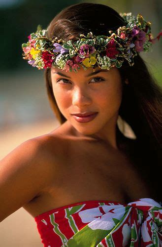 Polynesian Woman Tahiti French Polynesia Beautiful