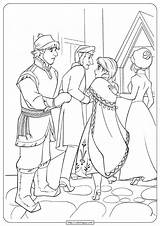 Coloring Anna Frozen Kristoff Pages Castle Disney Returns Goodbye Say Color Princess Colouring Beautiful Choose Board Getdrawings Getcolorings Adult Doesn sketch template