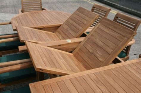monaco teak garden furniture set humber imports uk