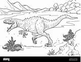 Allosaurus Dinosaure Dino Carnivorous Allosauro Carnivore Dinosauro Carnivoro sketch template