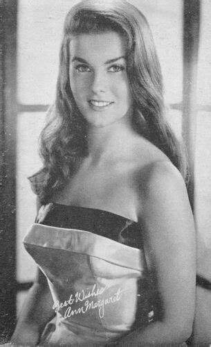ann margret bare shoulder singer actress movie star vintage arcade card