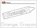Crayon Coloring Orange Pages Template Crayons Color Pink Preschool Worksheets Quit Lesson Letter Recent Posts Plans sketch template