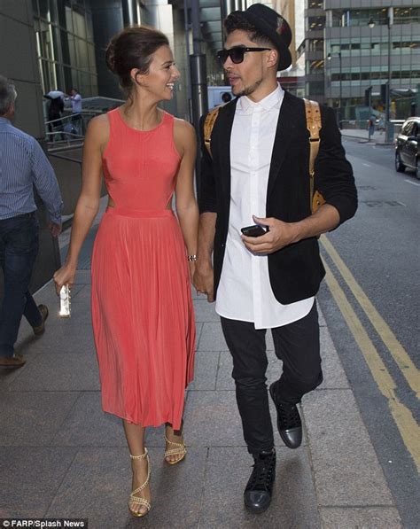 lucy mecklenburgh steps out for dinner date with dapper beau louis smith daily mail online