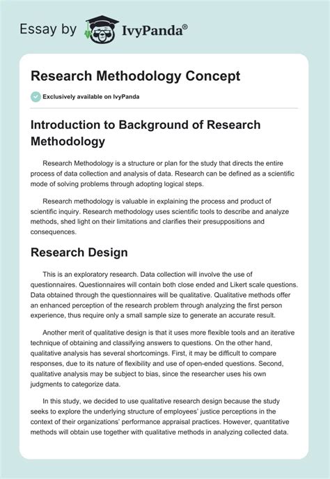 research methodology concept  words research paper