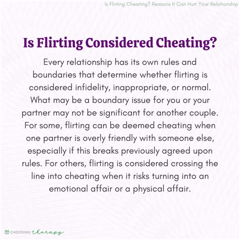 is flirting considered cheating it might be more complicated than you