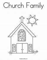 Coloring Church Jesus Family Pages Holy Spirit Sunday School Sheets Bible Iglesia Colouring Kids Color Printable Clipart Crafts Twistynoodle Noodle sketch template