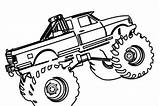 Truck Toro Loco Monstertruck Colorier Tsgos Couper sketch template