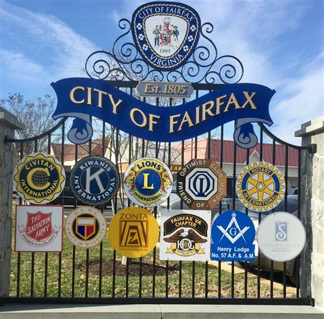 service club signs fairfax lions club