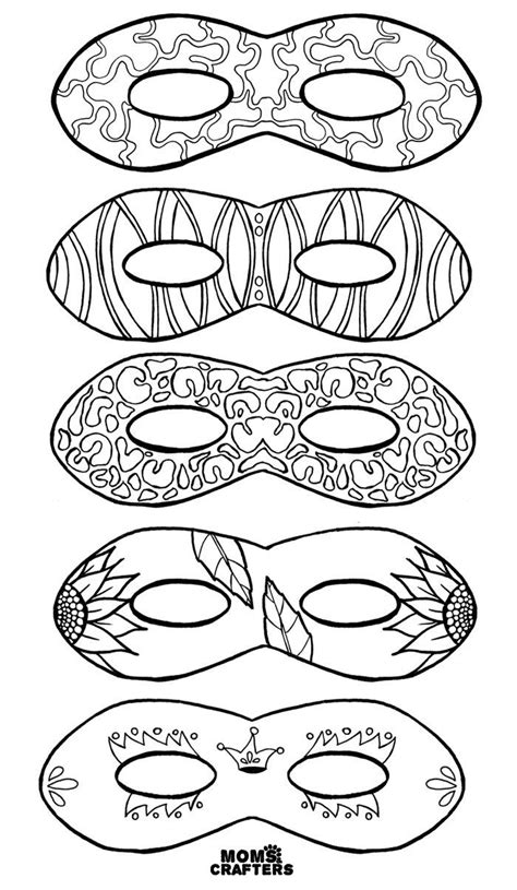 mask coloring pages color  masks  printable coloring  adults