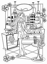 Barbie Coloring Pages Colouring Kids Choose Board sketch template