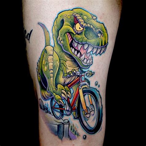 elimination tattoo  school dinosaurs caricatures
