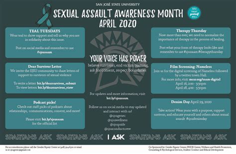 sexual assault awareness month gender equity center