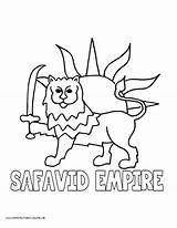 Empire Coloring Pages Ottoman History Safavid Template Sketch sketch template