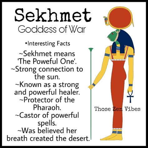 Sekhmet Egyptian Goddess Of War And Protector Of The Pharaoh With