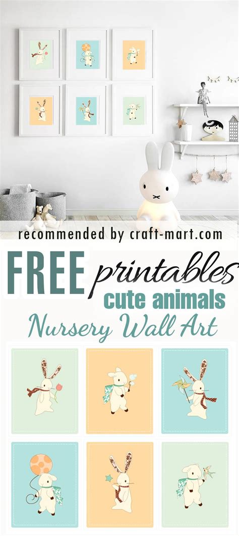 nursery printables  wall art craft mart