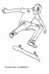 Skateboard Skateboarding Coloriage Pages Coloring Imprimer Skate Colouring Boys Printable Cool Dessin Board Printables Kids Deck Dessins Colorier Skating Color sketch template