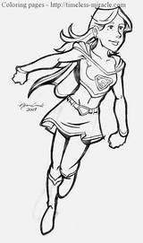 Coloring Pages Girl Superheroes Superhero Miracle Timeless Super Hero sketch template